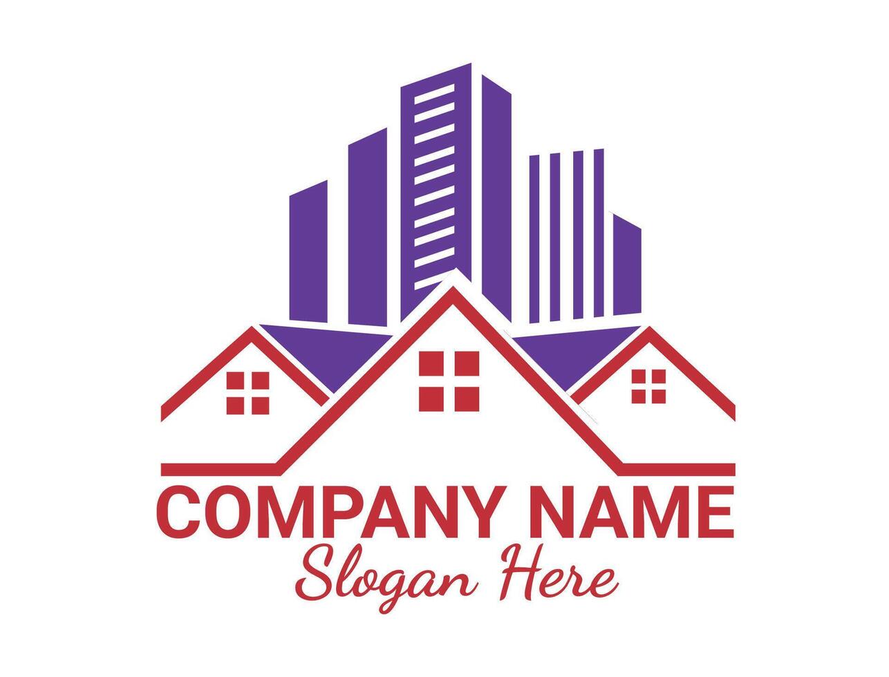 Time Efficient Real Estate Logo vector