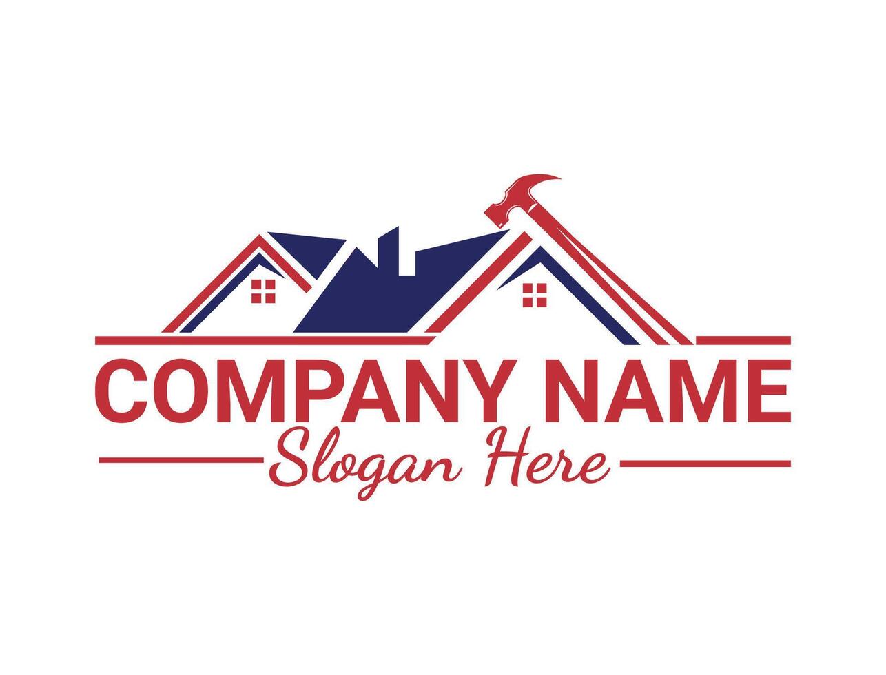 Unique Real Estate Logo Design vector