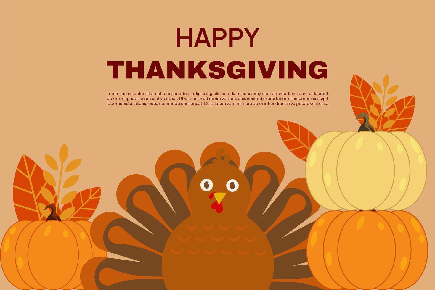 thanksgiving special background template vector