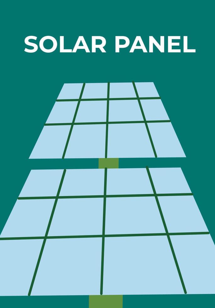 Solar panel innovation clean energy solutions for a sustainable future vector