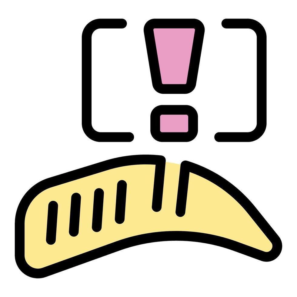 Gluten free dough icon, bakery allergy concept vector