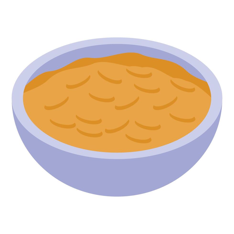 Bowl containing delicious peanut butter representing healthy food and lifestyle vector