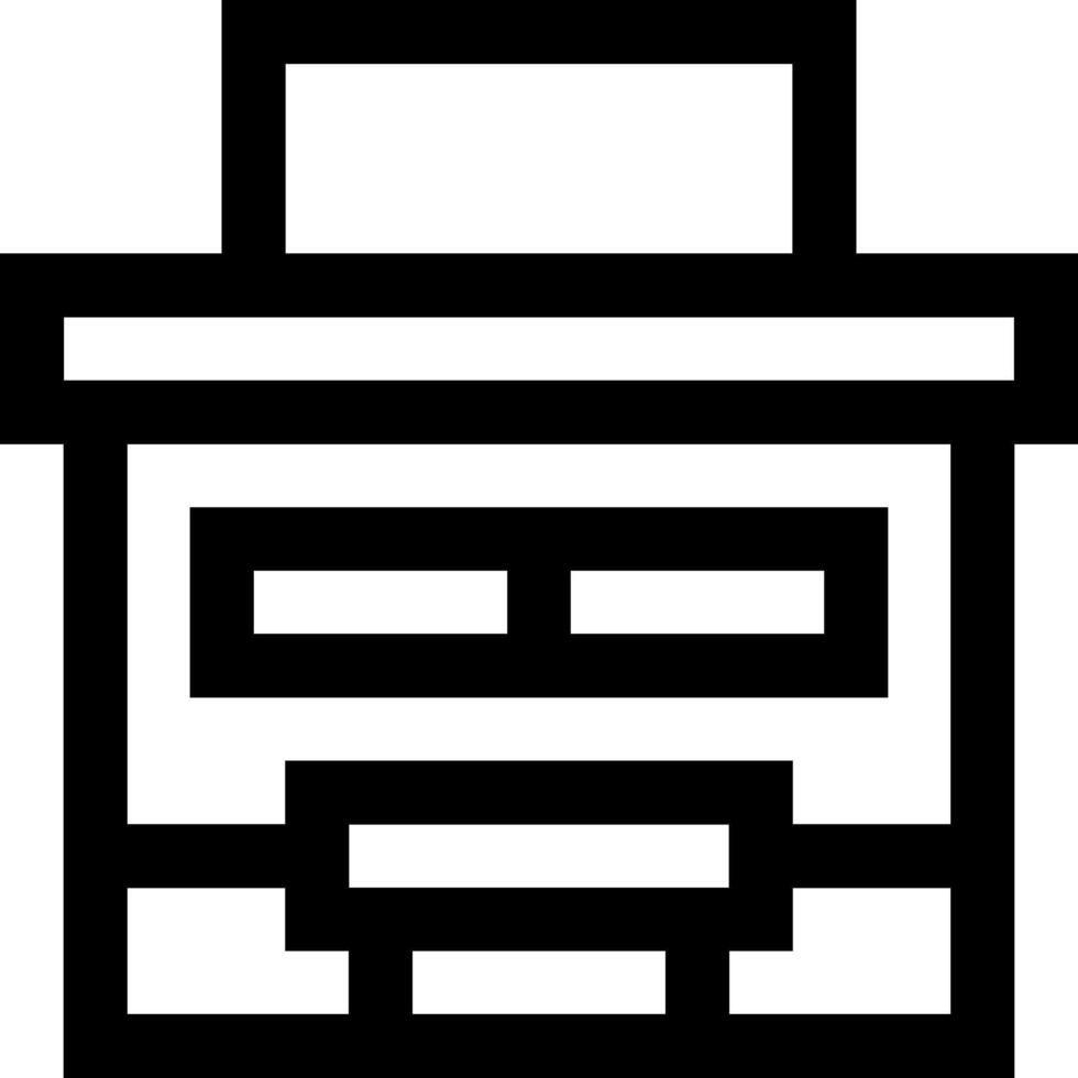 A printer icon on a white background vector