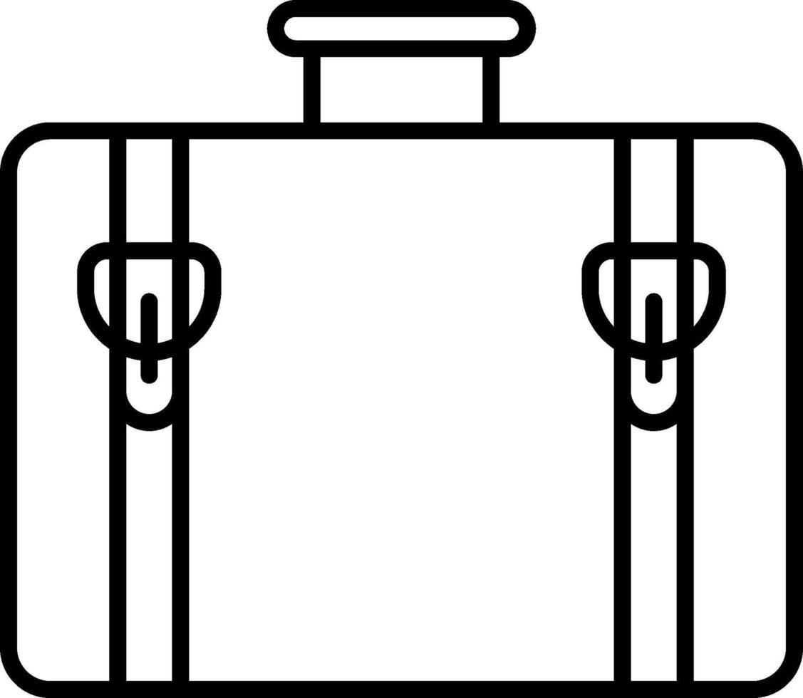A suitcase icon on a white background vector