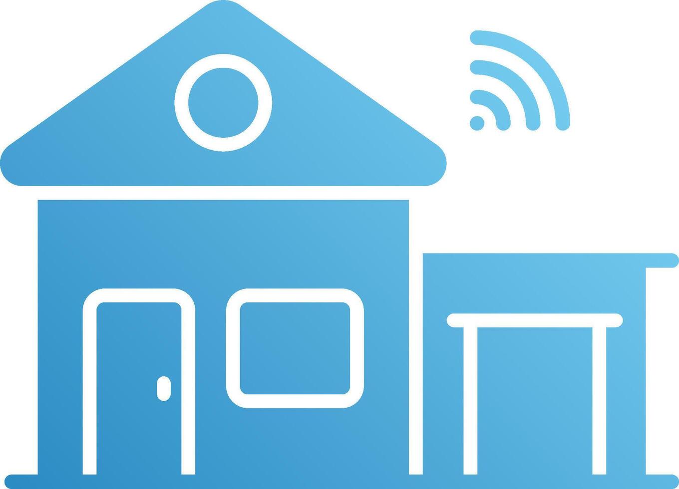 Home automation with smart home devices vector