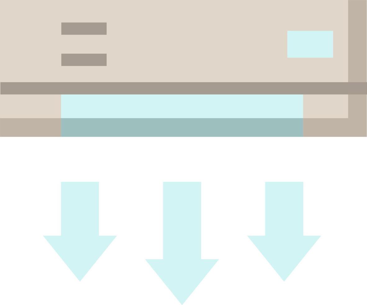 A refrigerator with arrows pointing to it vector