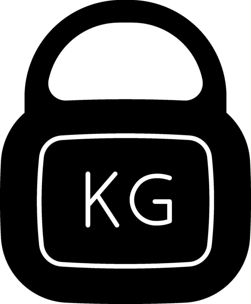 Kg weight lifting icon illustration vector