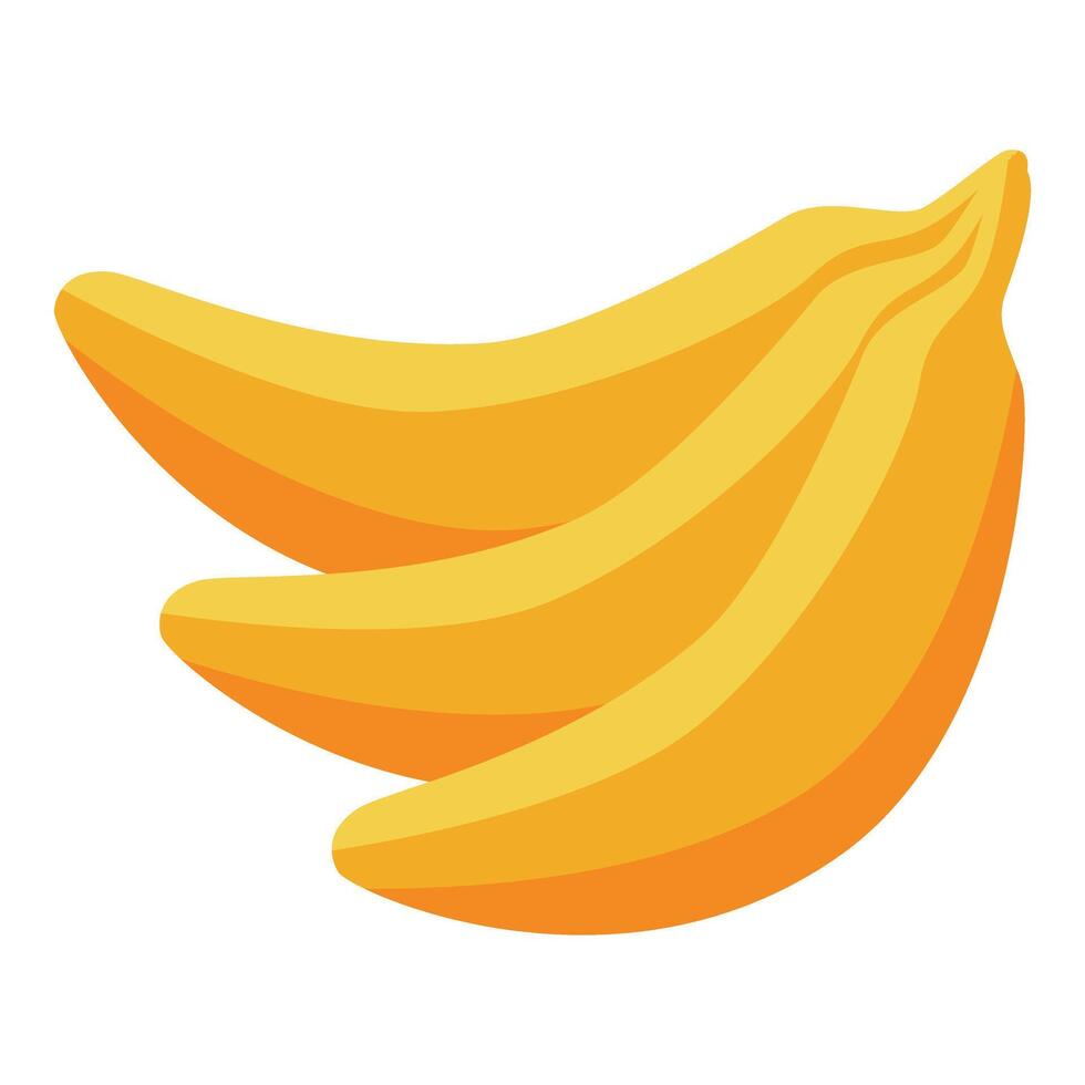 Bunch of bananas creating a vibrant tropical fruit display vector