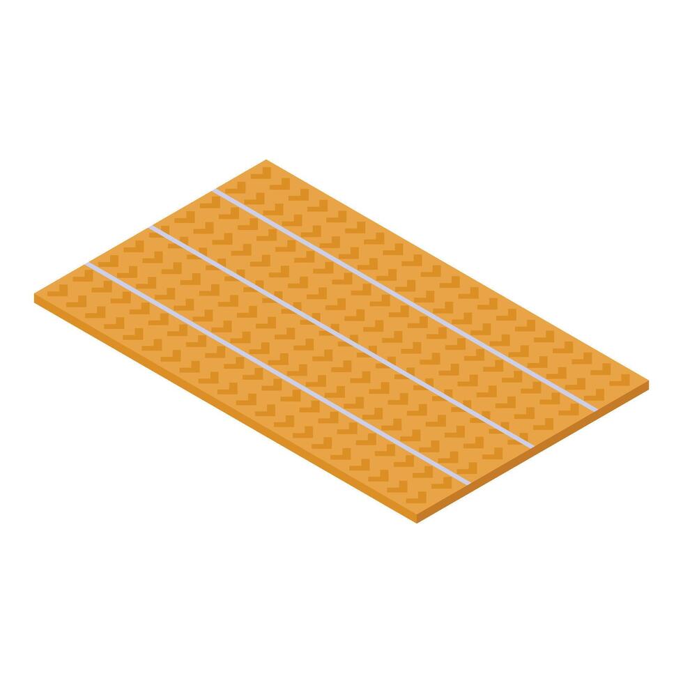 Underfloor heating system with electric cable representing modern technology vector