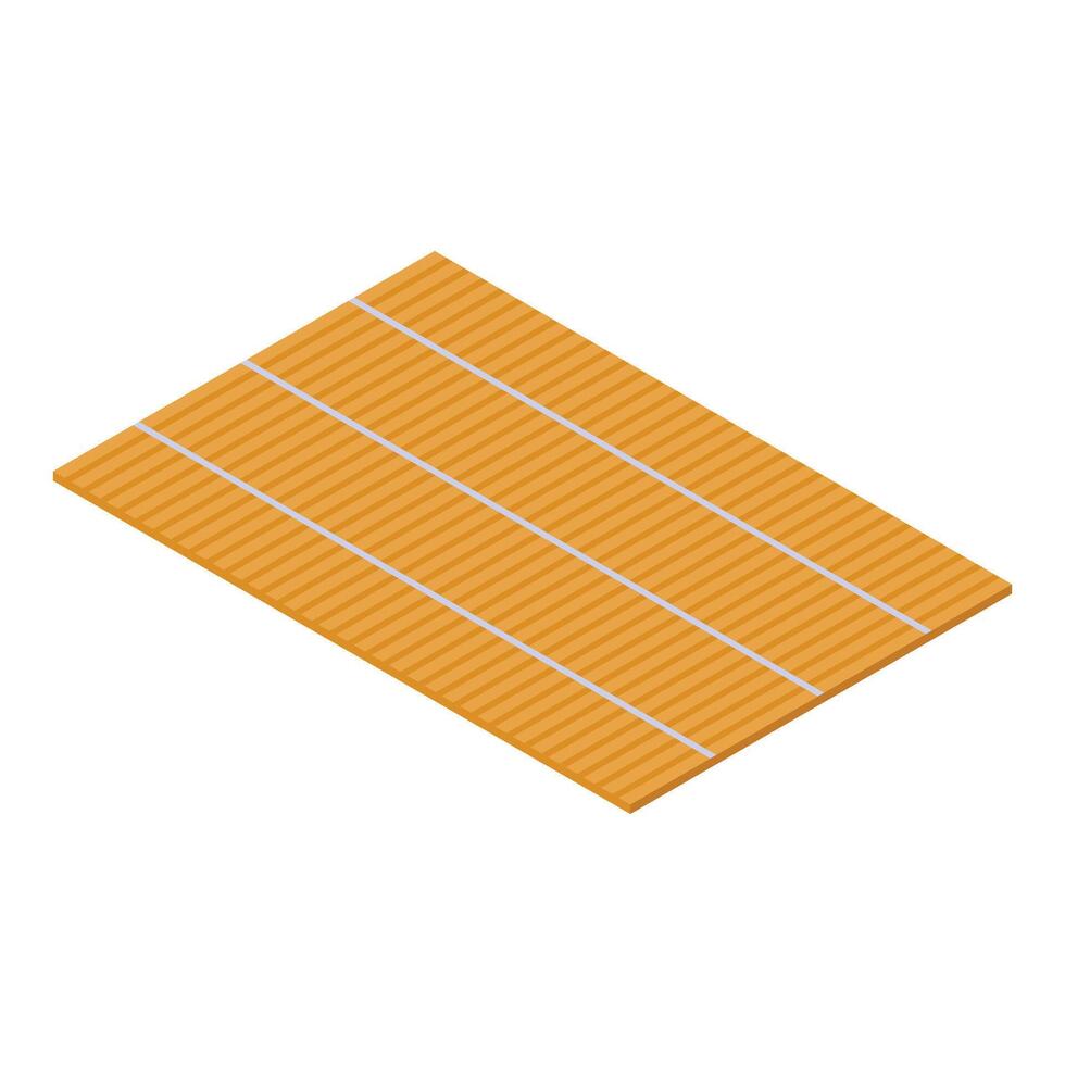 Sushi rolling mat creating traditional japanese cuisine isometric view vector