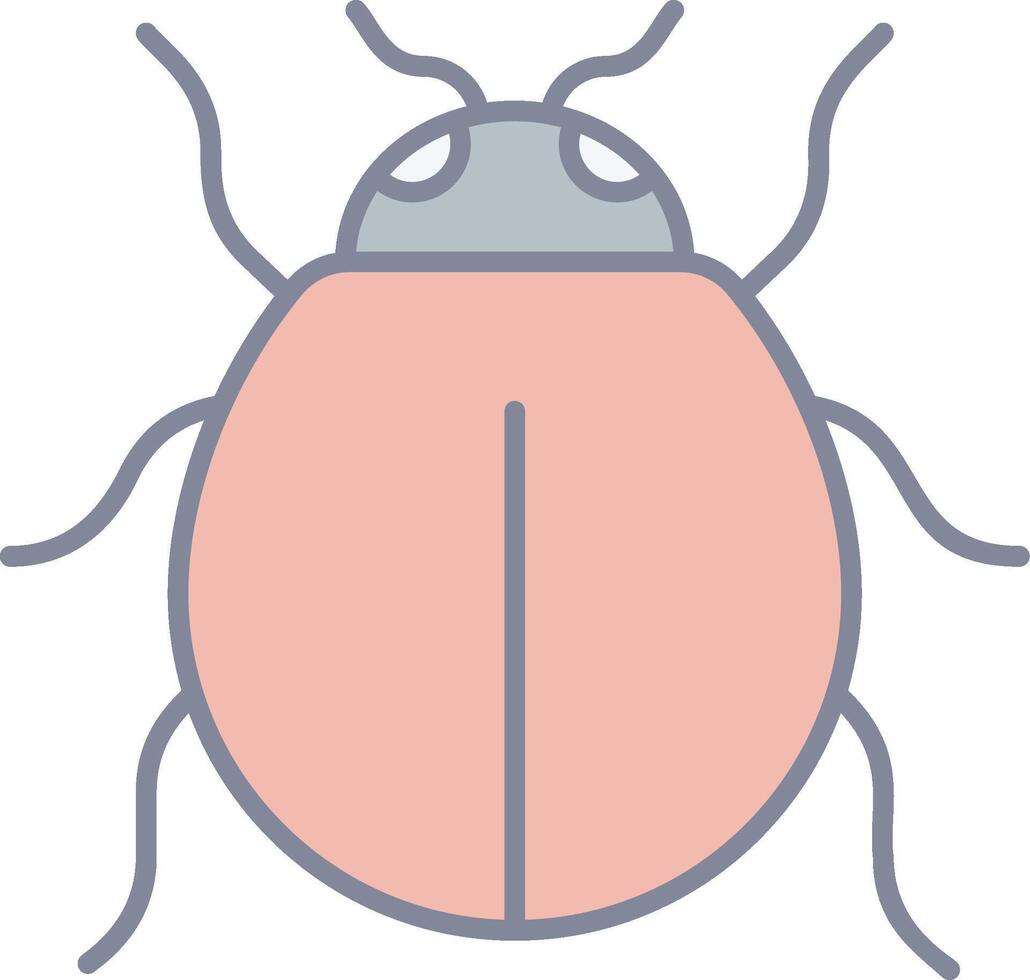 A ladybug icon on a white background vector