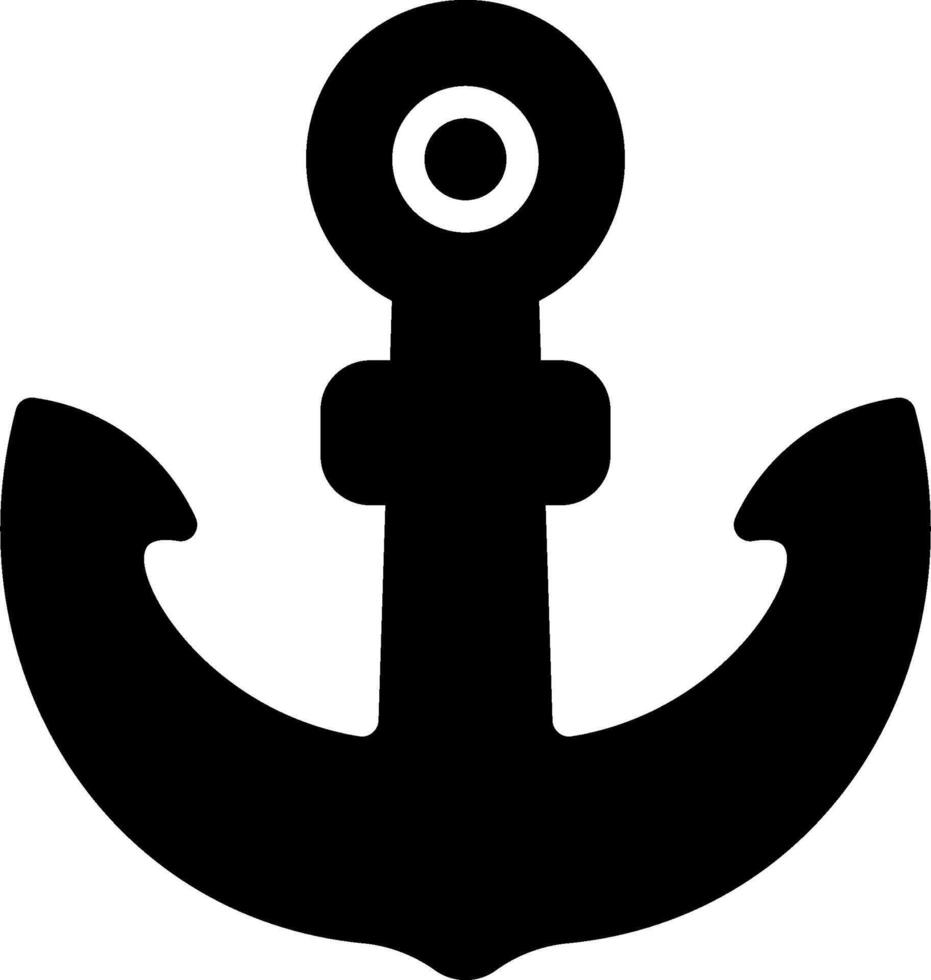 An anchor icon on a white background vector