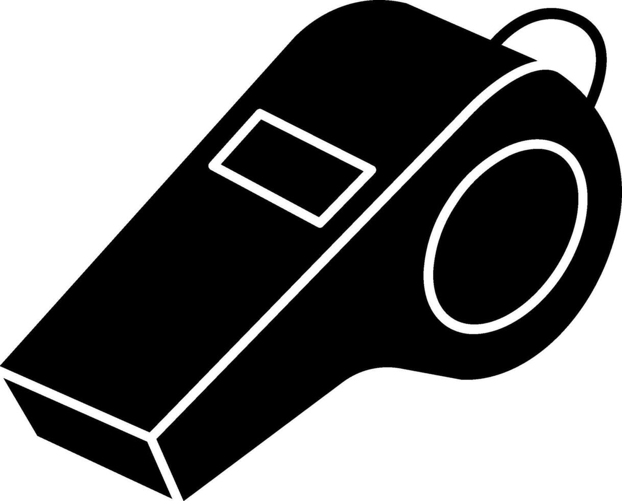 A whistle icon on a white background vector