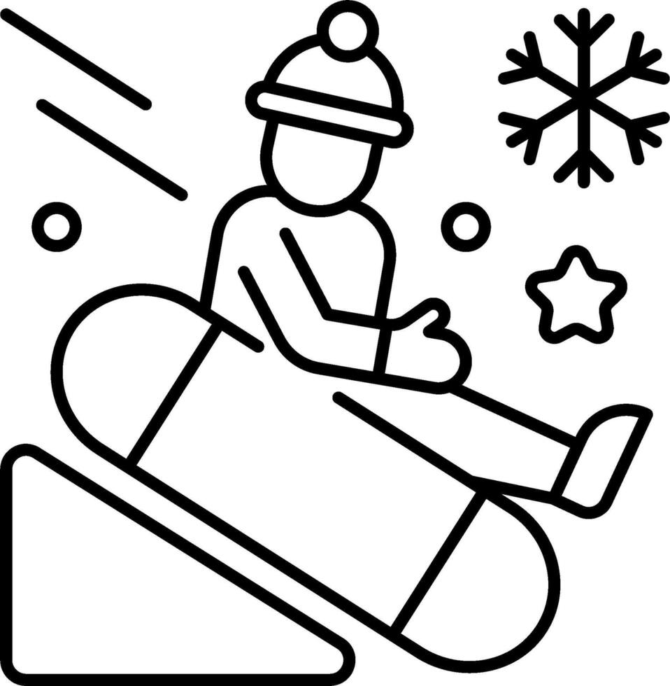 Winter sports icon vector