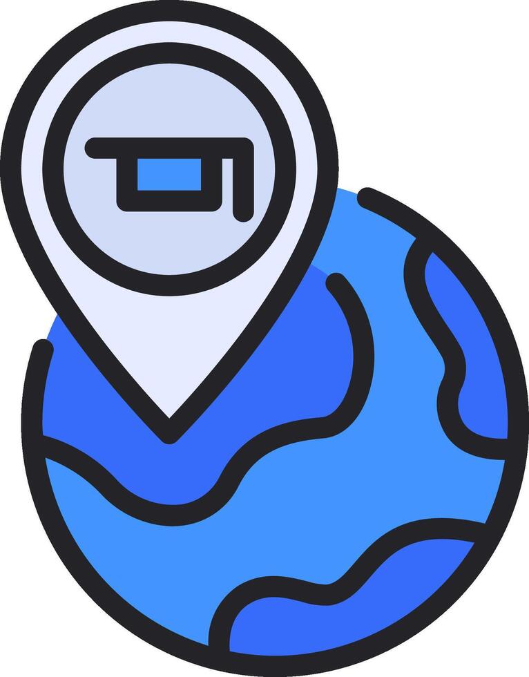 Gps location icon vector
