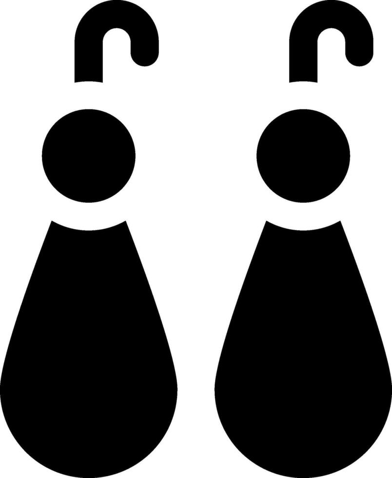 Two black and white icons of two people with a hook vector