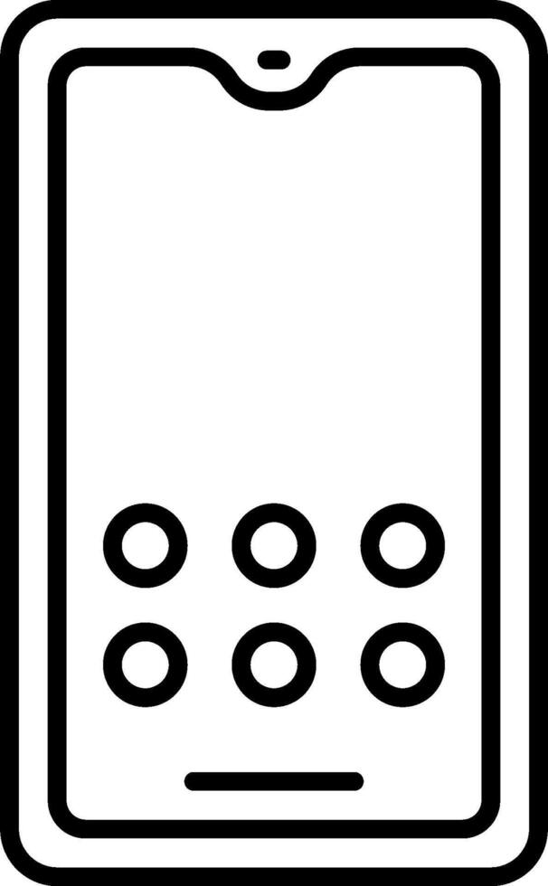 Cell phone icon vector