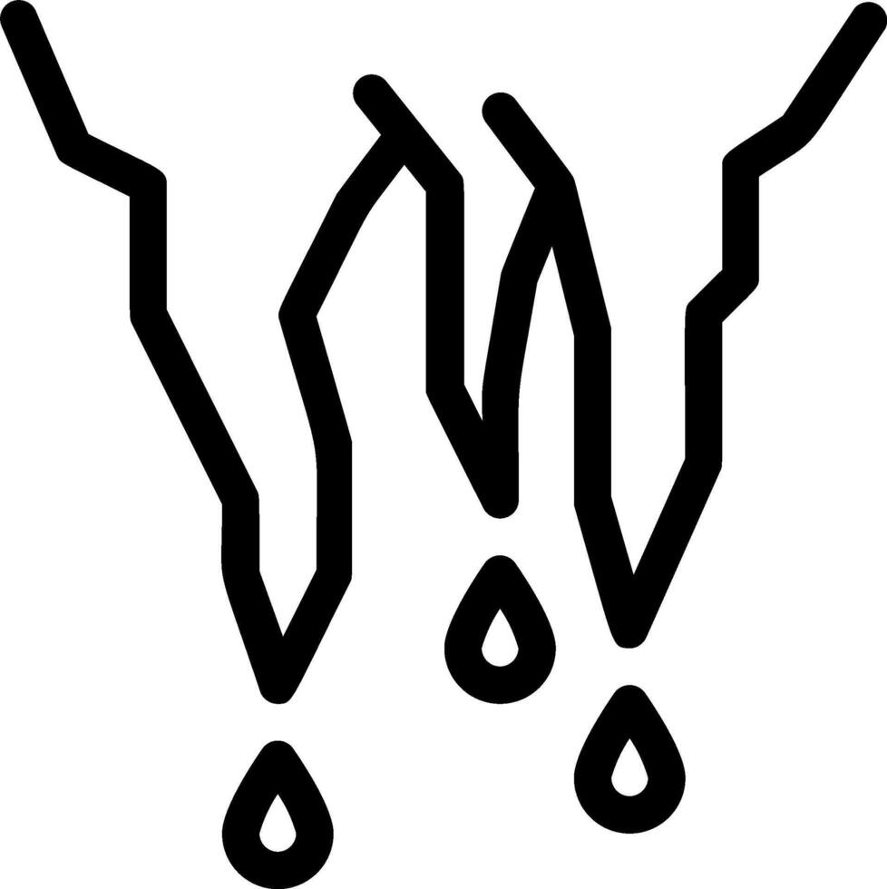 Icebergs with water drops icon vector