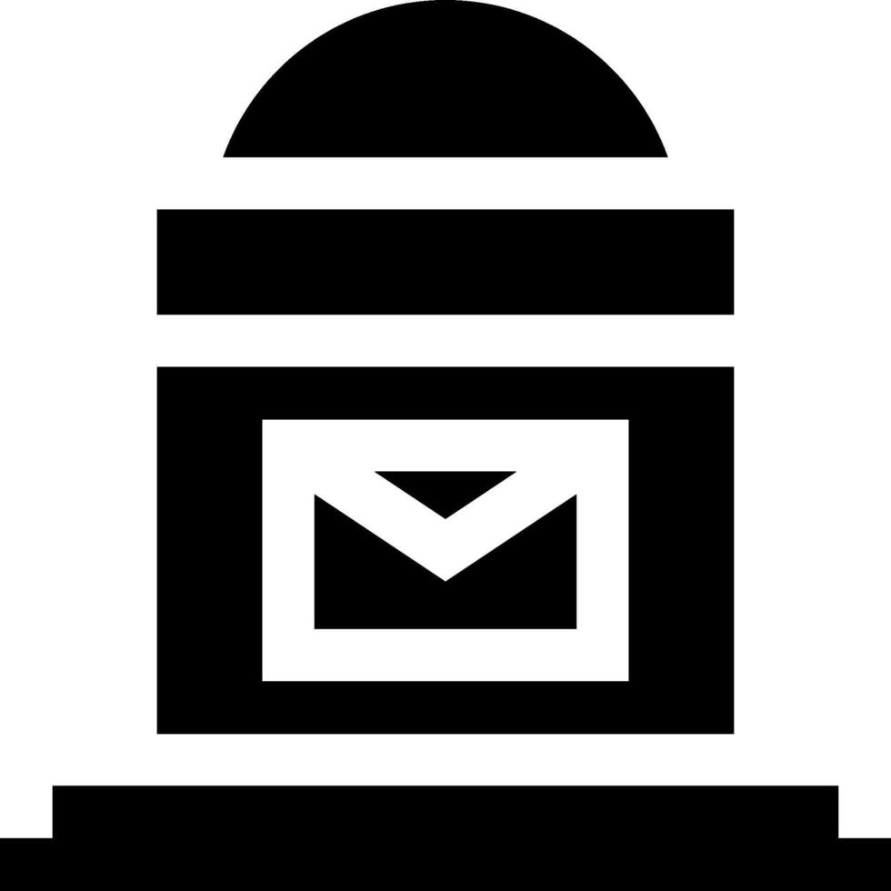 Mail box icon vector
