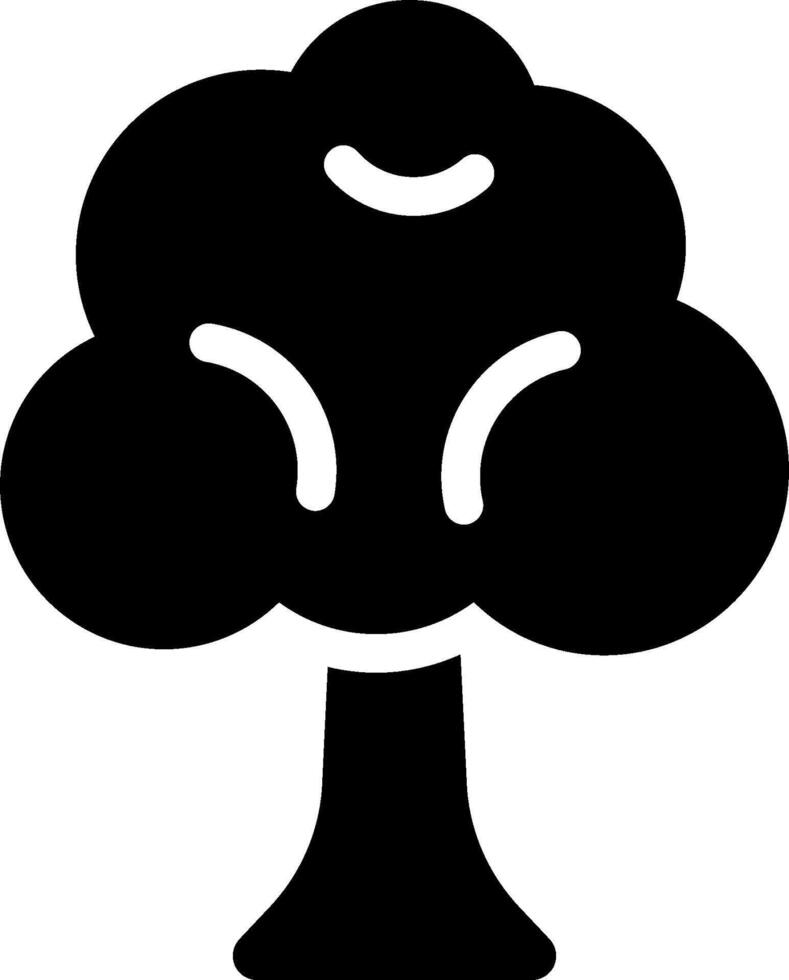 A black and white illustration of a tree vector