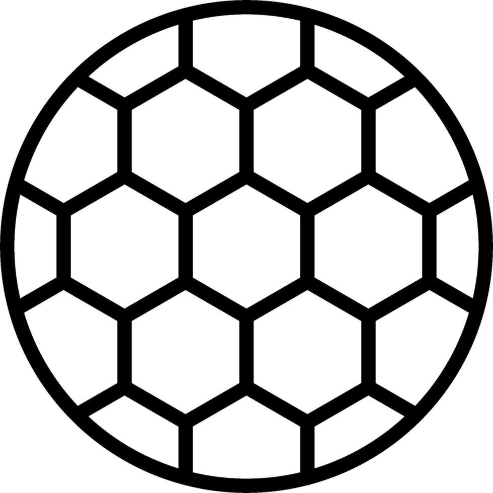 A soccer ball with hexagonal patterns vector