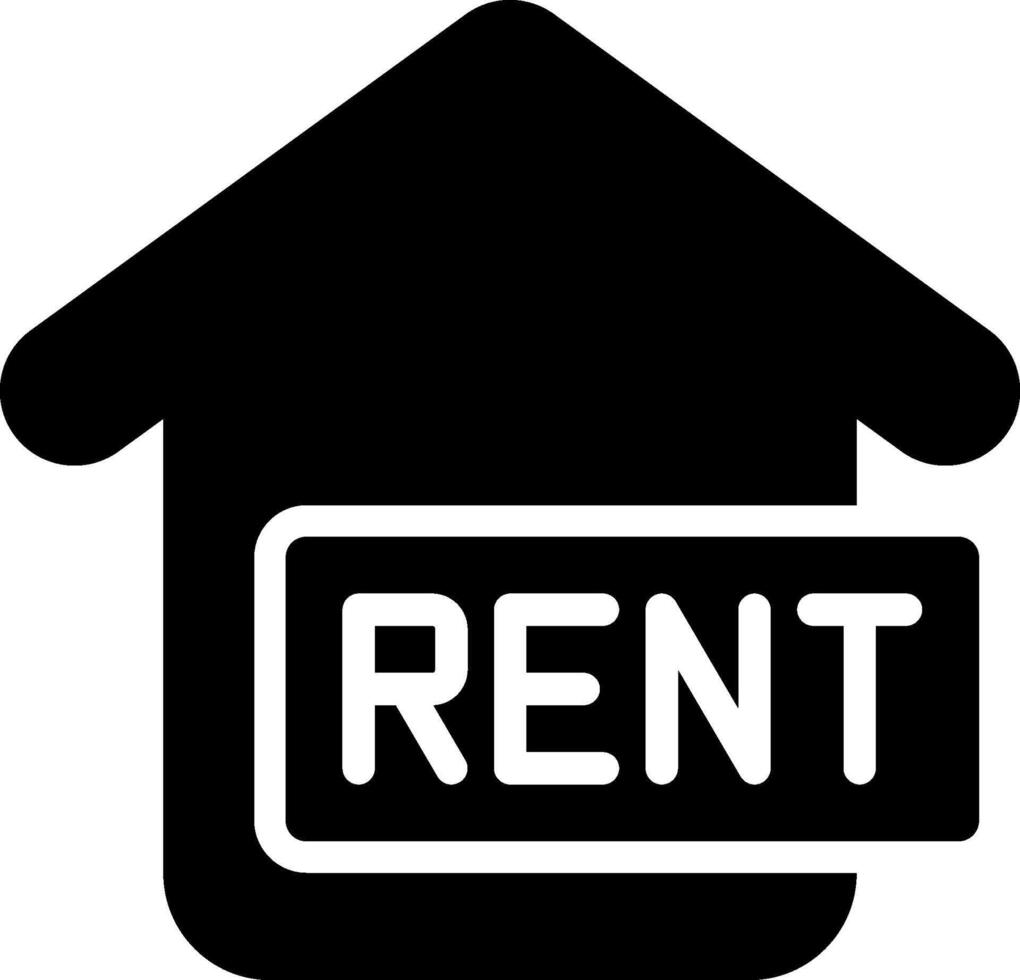 Rent house icon vector