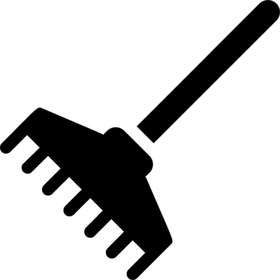 A rake icon on a white background vector