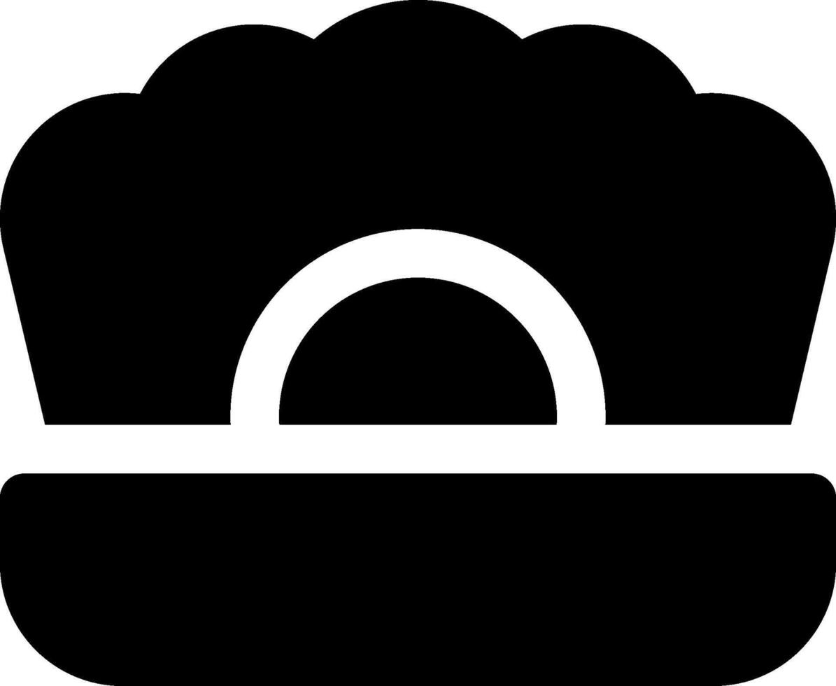 A black hat with a white background vector