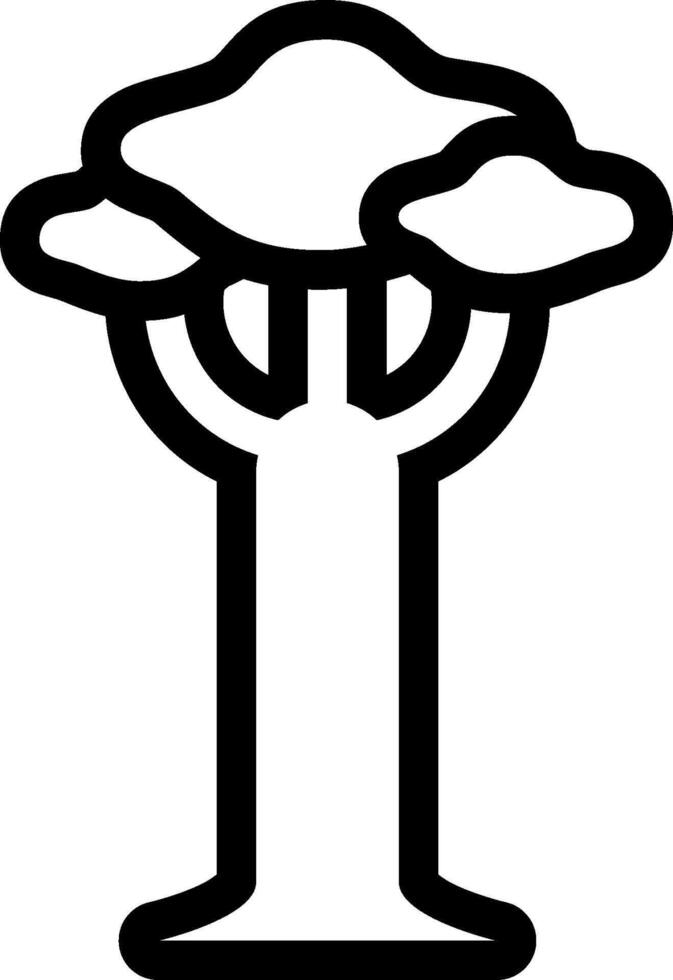 A tree with clouds on it vector