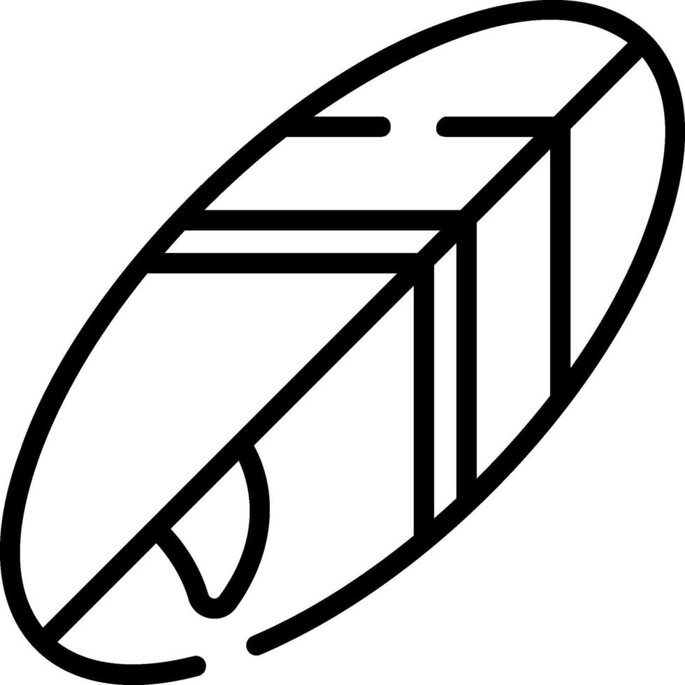 A black and white drawing of a pencil vector