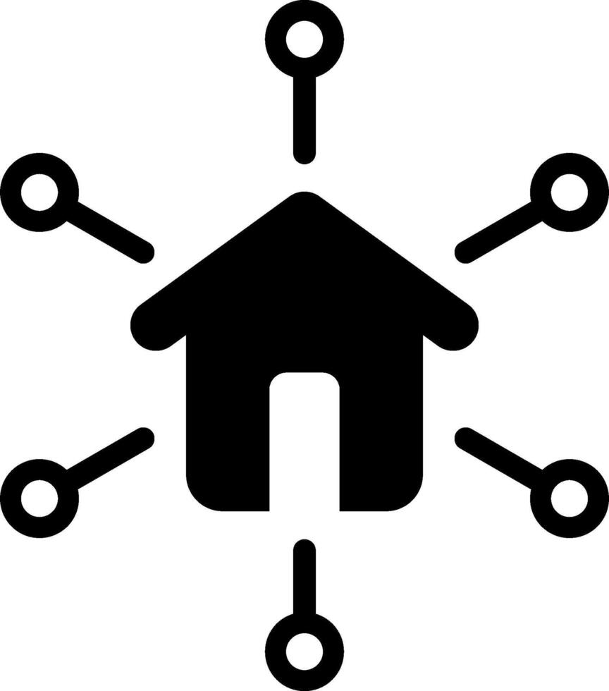Home automation icon vector
