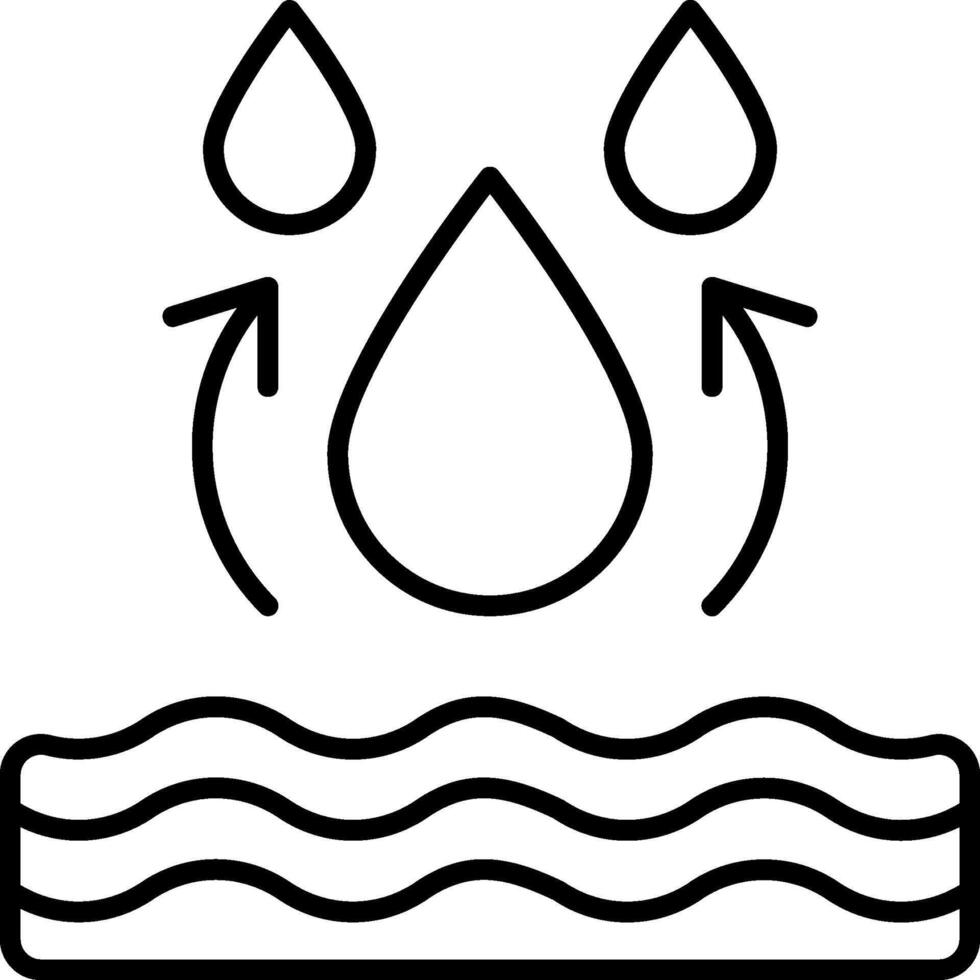 Water symbol illustration vector