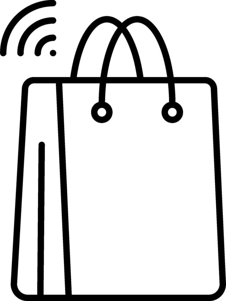 Shopping bag icon illustration vector