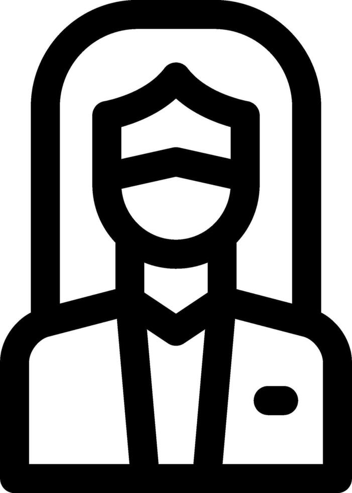 A black and white icon of a man in a suit vector