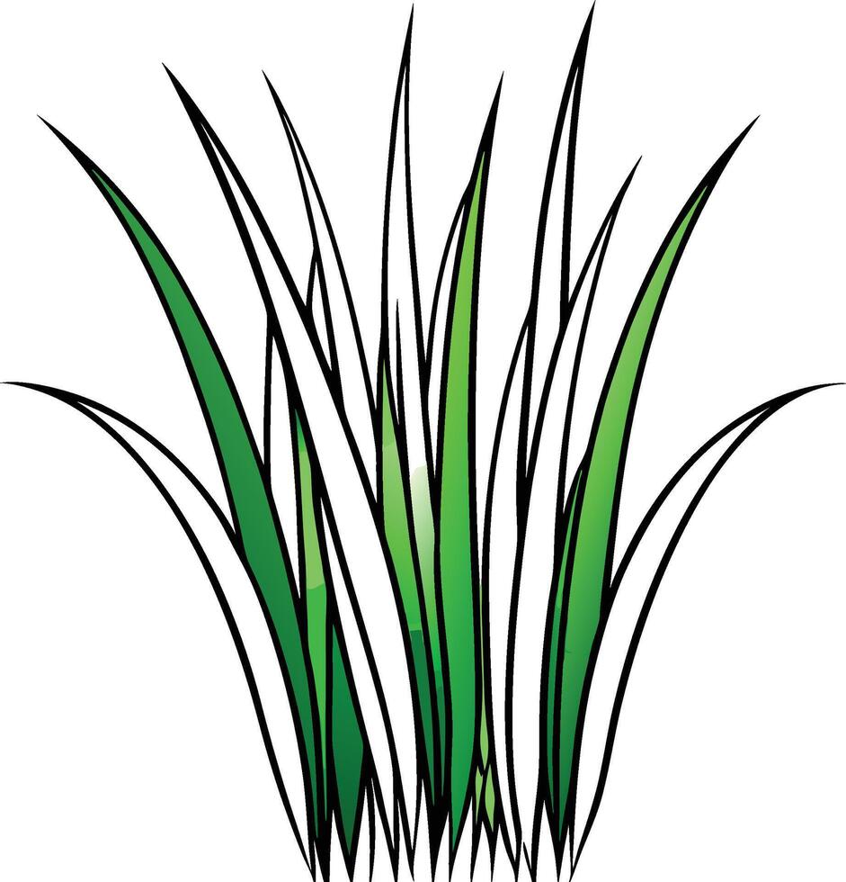 Green grass clip art vector