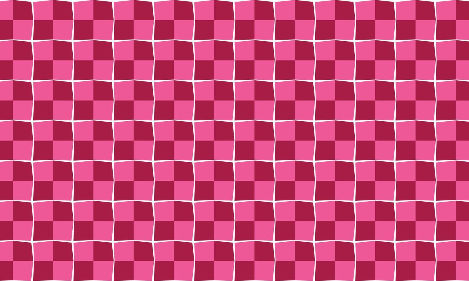 Pink Checkerboard Pattern Geometric Abstract Seamless Background, Wavy Pink Squares Repeating Seamless Pattern, Pink Checkerboard Mosaic Abstract Texture, Pink Checkerboard Harmony vector