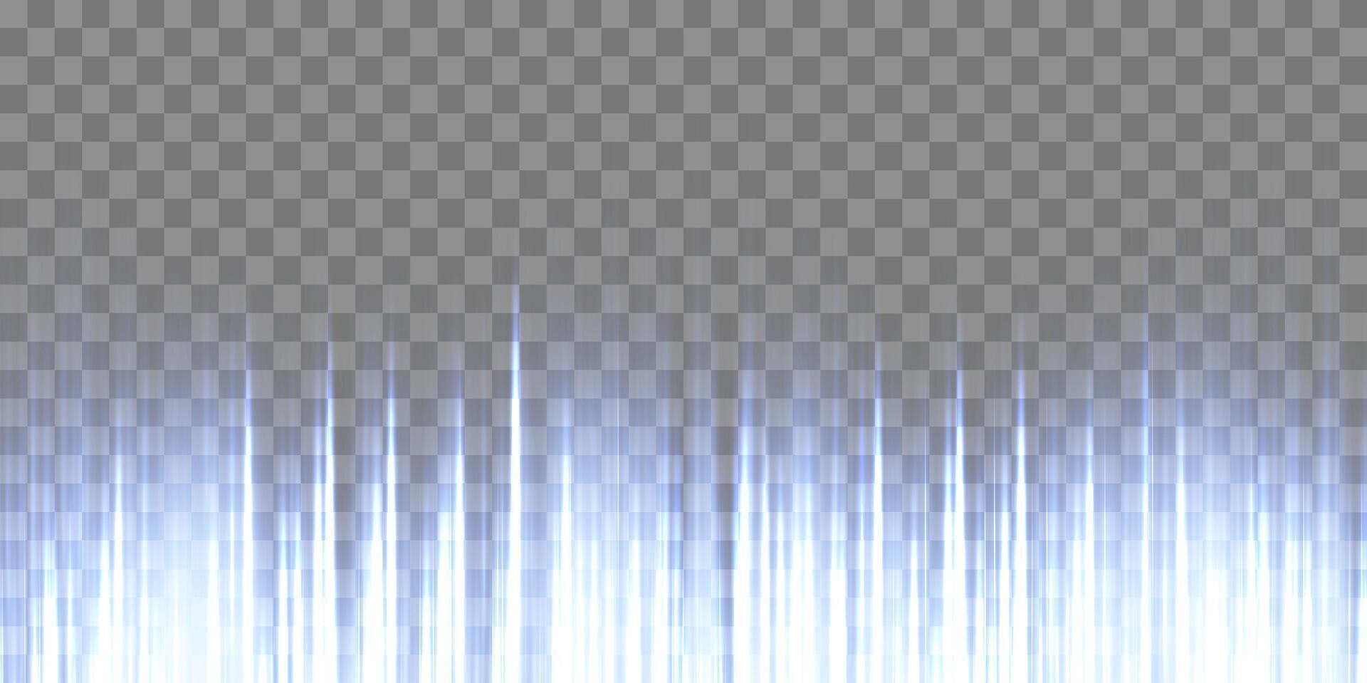 Vertical speed rays, light neon flow, zoom in motion effect, blue glow speed lines, colorful light trails, perspective stripes. vector