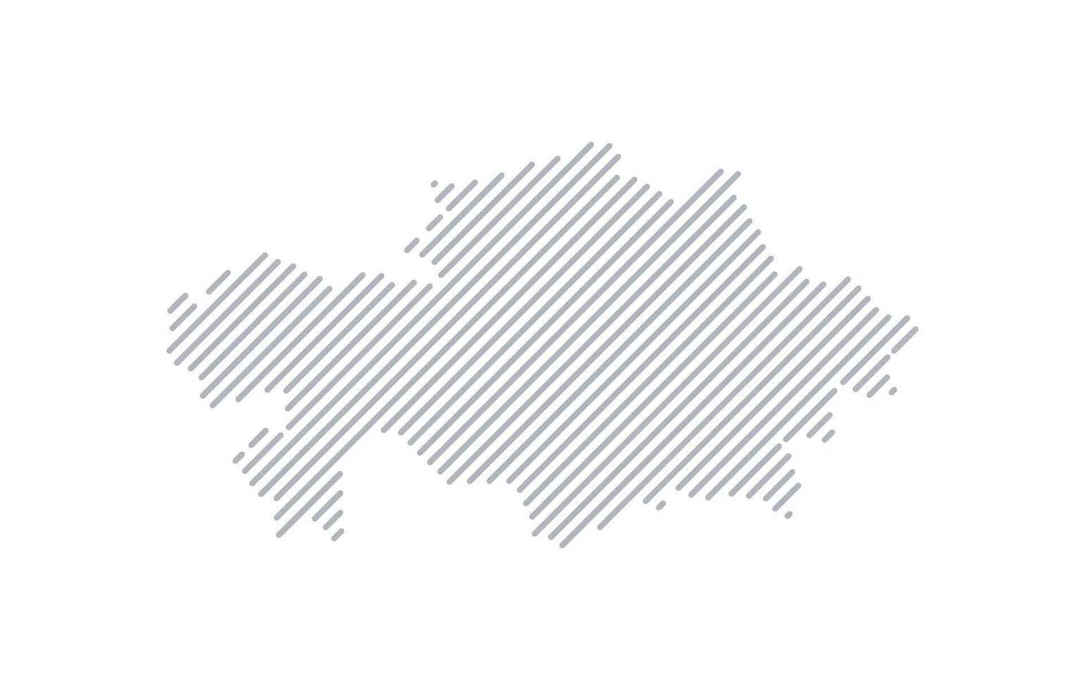 Stylized linear map of Kazakhstan in minimalistic style. illustration of the map of the country. vector