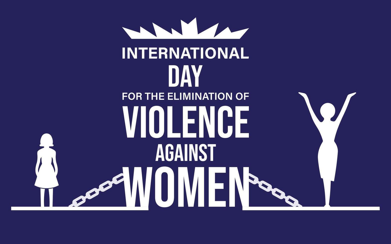 International day for the elimination of violence against women vector