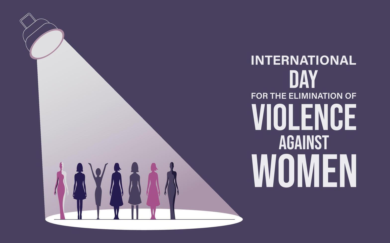 International day for elimination of violence against women vector