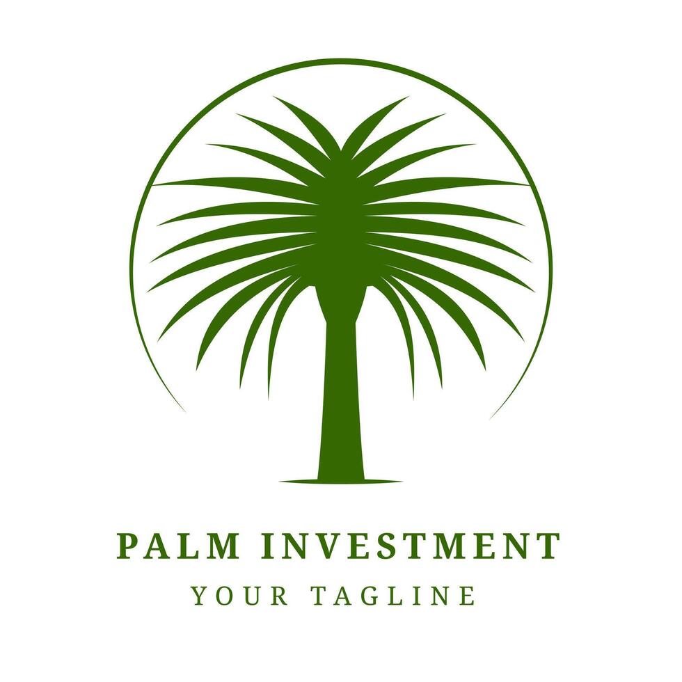 Sunset Sunrise Date Palm Tree Arabian Middle East with Design vector