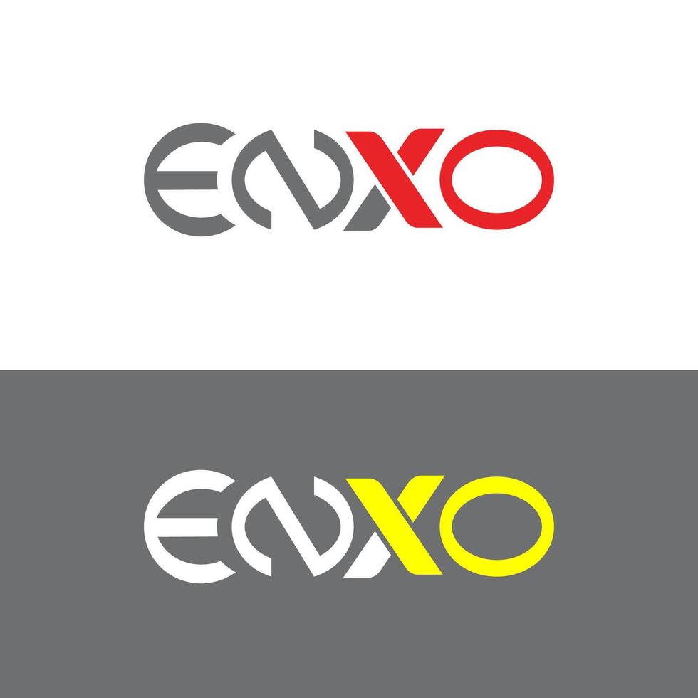 X Lettering Logotype Concept vector