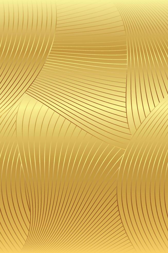 Background Gold Abstract line portrait vector
