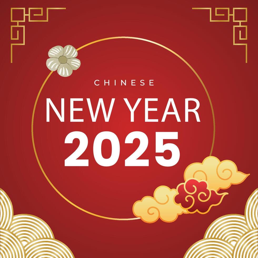 Happy Chinese new year poster background vector