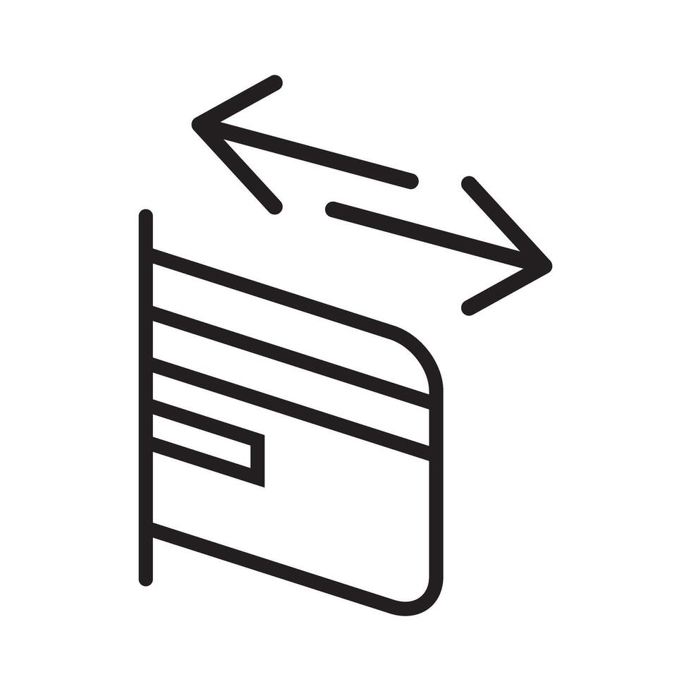 Credit Card Transaction Icon for Payment and Finance Solutions vector