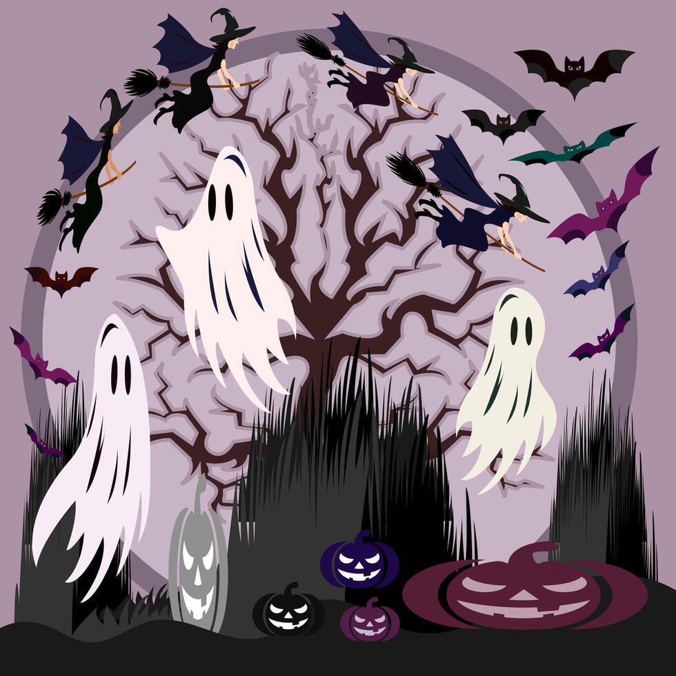 A Night of Ghostly Apparitions art vector