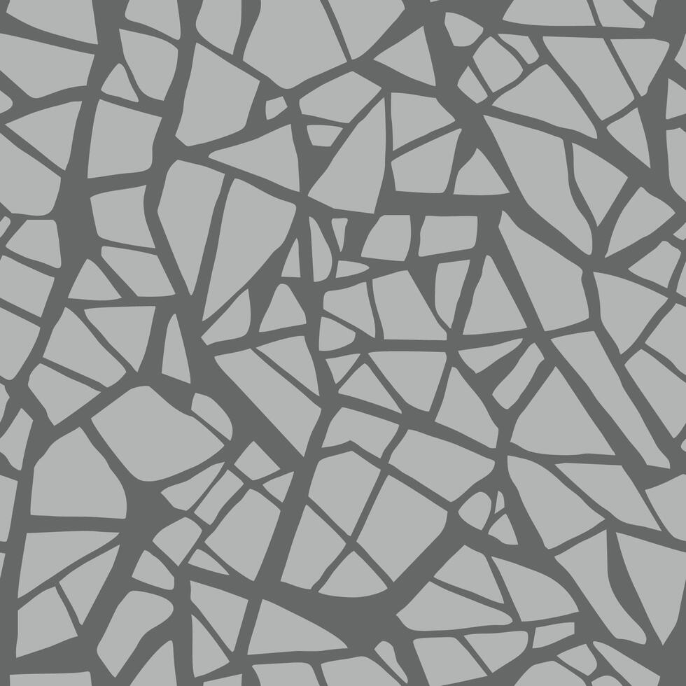 Shard of glass. Ceramic cracks texture. Craquelure seamless terrazzo pattern. Grunge texture, consisting of fine broken on the glazed surface vector