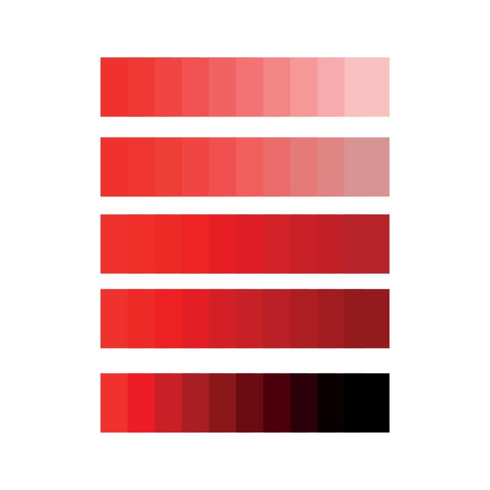 Color element. Trend pallete of color. Full spectrum vivid color pallete. Warm and cold color sets. Wall art concept with square color samples in a grid arrangement. Geometric squares of warm and cool vector