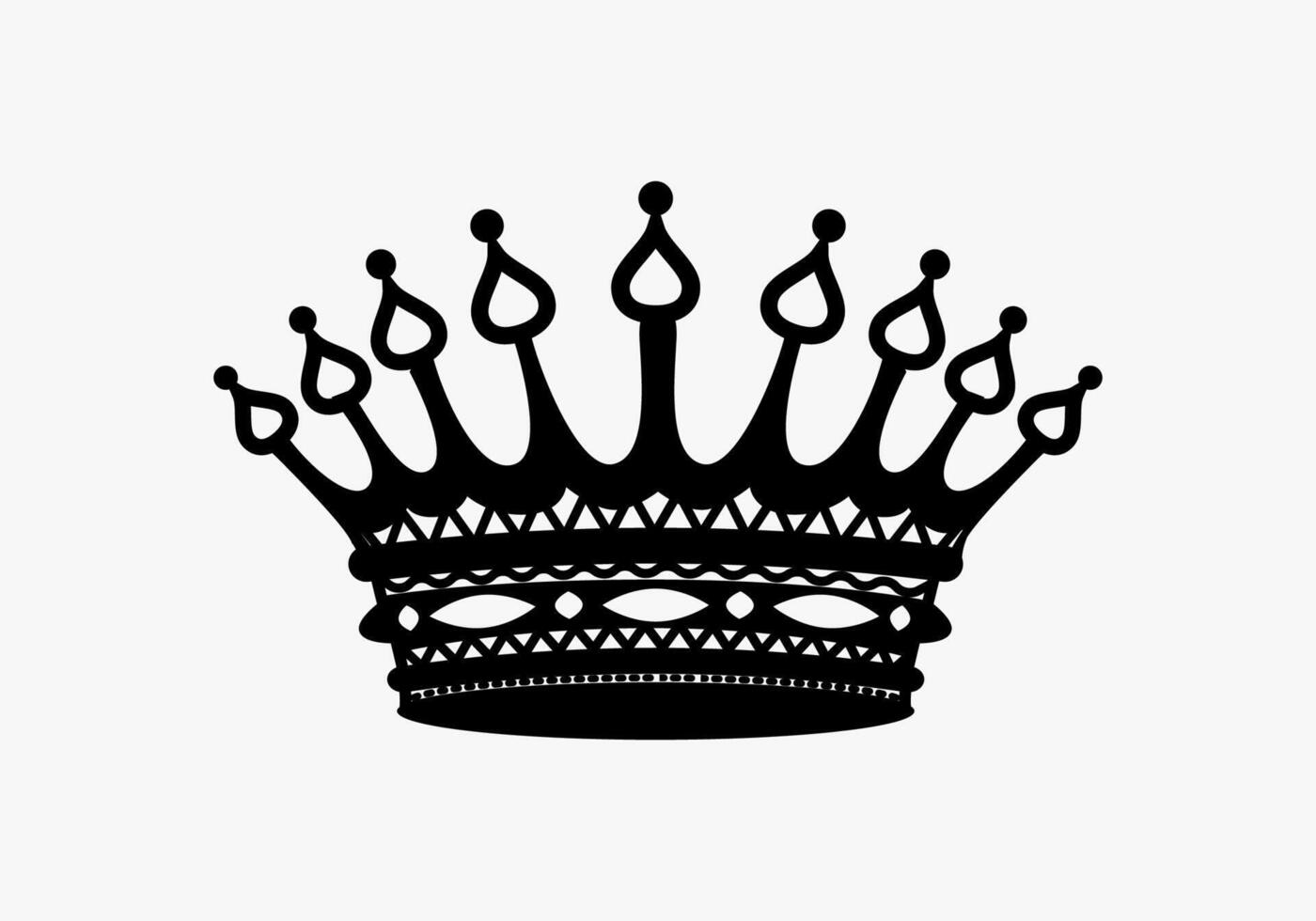 The crown of the illustration has a luxurious effect. Images of the crown of a queen or king, and a majestic princess tiara. The crown of the queen of kings. Symbol of isolated vintage illustration. vector