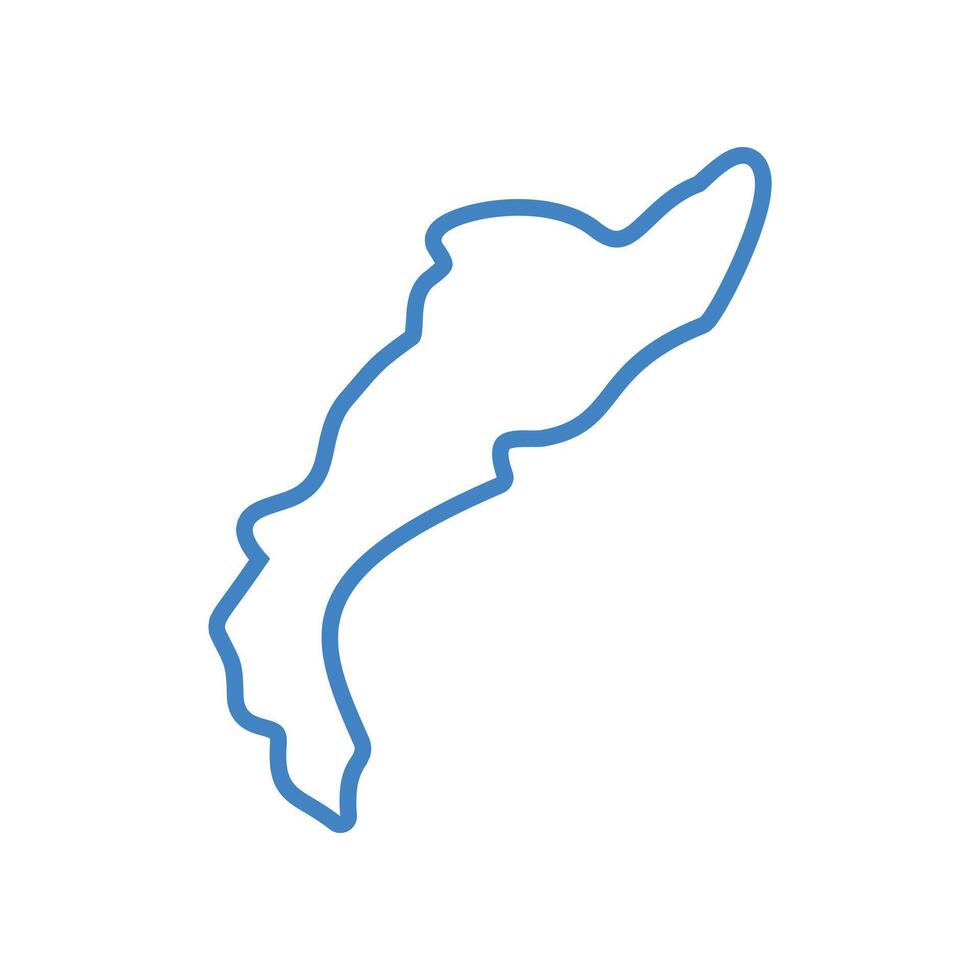 gulf coast map icon logo design template vector